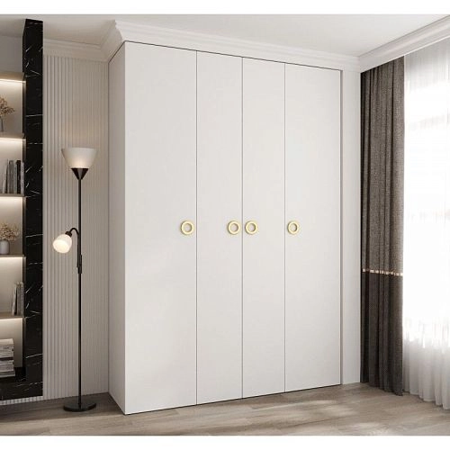 Шкаф распашной Хилтон-2.4 Белый - фото 2