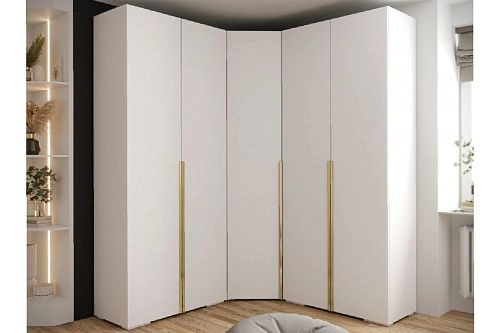 Шкаф угловой Мори-15 Белый - фото 1