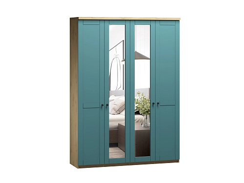 Шкаф распашной София РАХ-5 МДФ Аквамарин - фото 2