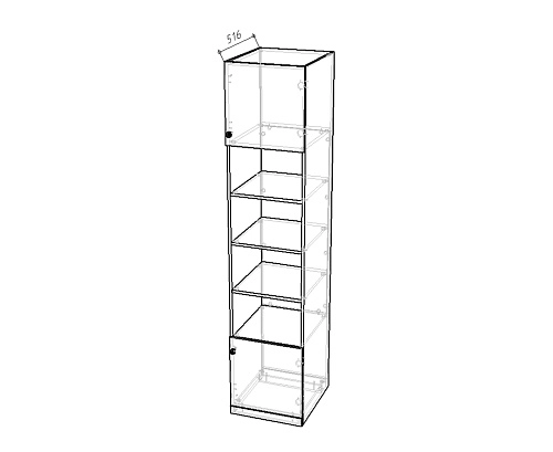 Пенал Банни-2 Розовый Лайт - фото 3