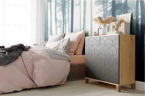 Комод Марвин Йорк 5 фрезеровка 2 Графит - фото 1