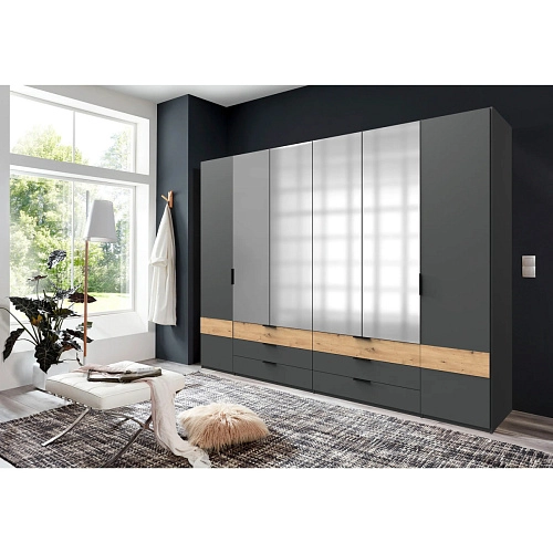 Шкаф распашной Париж-1 Графит - фото 1