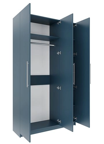 Шкаф распашной Калифорния-3 Альби Полуночно-синий - фото 2
