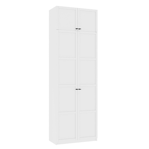 Шкаф распашной Скаген-2 с антресолью Белый - фото 2