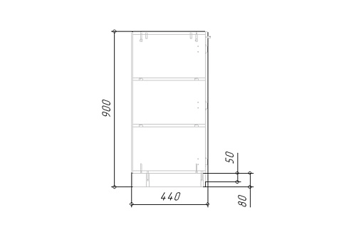 Тумба Лорена Пакс-2 Белый - фото 6