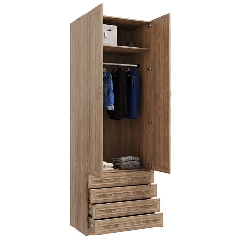 Шкаф распашной Карлос-028 Дуб Сонома - фото 4