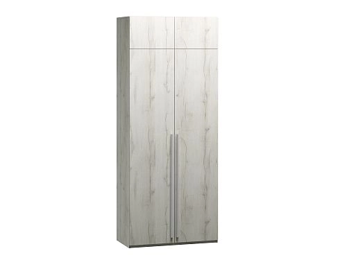 Шкаф распашной Лорена Бест-2 с антресолью Дуб Крафт Белый - фото 2