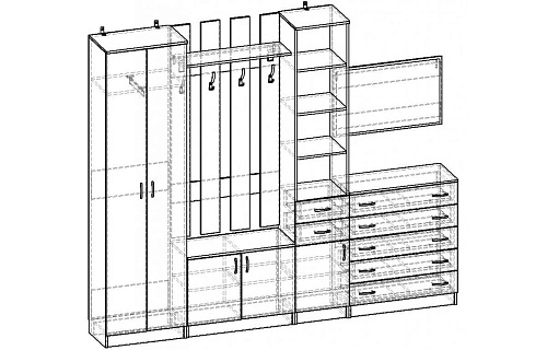 Прихожая Горизонт-7 - фото 2