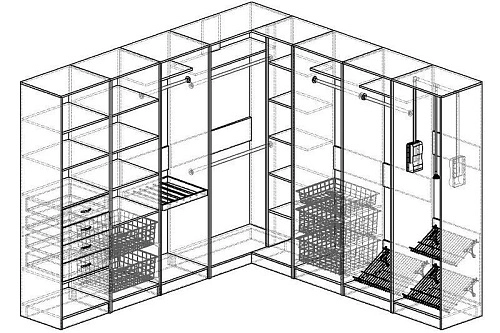 Гардеробная Alexa-6.2 - фото 2