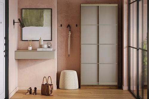 Шкаф-купе Борнео-2.2 Дуб Делано/Слоновая Кость - фото 1