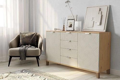 Комод Марвин Йорк 25 фрезеровка 3 Сантьяго - фото 1