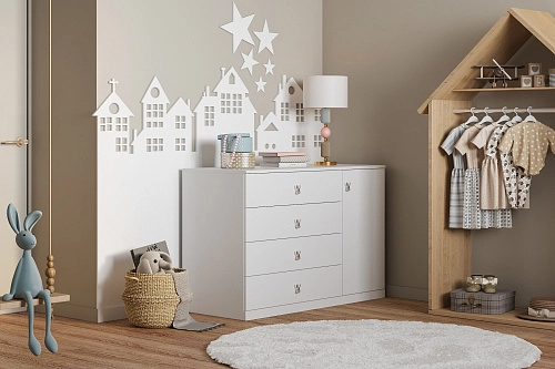 Комод Банни-2 Белый - фото 3