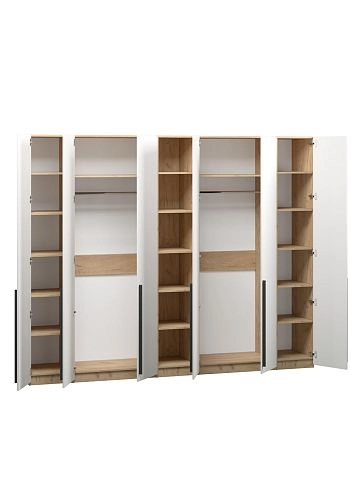 Шкаф распашной Хейсон-12 Белый Дуб Золотистый - фото 4