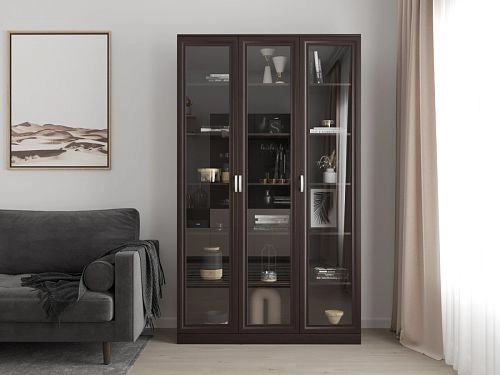 Шкаф Библиотека Библиограф 3.1 Рельеф Венге - фото 1