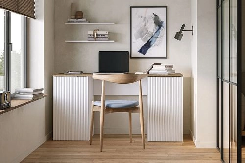 Стол письменный Салерно 3 Белый - фото 1