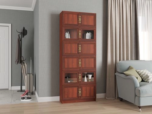 Шкаф книжный Карлос-054 Орех Итальянский - фото 1