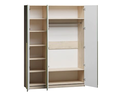 Шкаф распашной Микос МДФ-3 Шарли green - фото 3