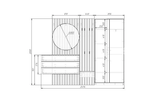 Прихожая Неаполь-5 Графит - фото 5