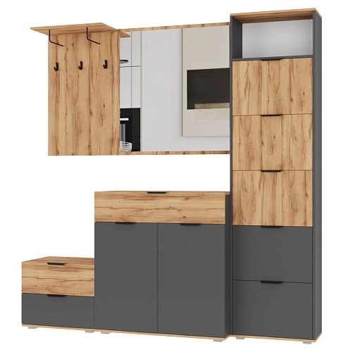 Прихожая Санти 2 Графит - фото 3