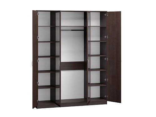 Шкаф распашной Лайт-4 с антресолью Венге - фото 2