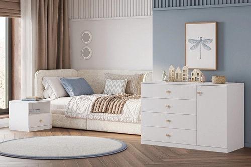 Стенка детская Стрекоза-4 Белый - фото 1