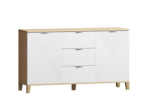 Комод Марвин 4.1 фрезеровка 8+11 Белый - фото 2