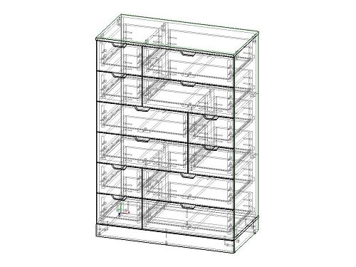 Комод Генри-17 МДФ Черный - фото 3