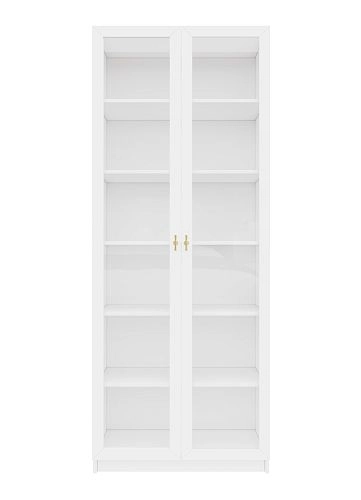 Шкаф Библиотека Билли Хелена-20 Белый/Золото - фото 4