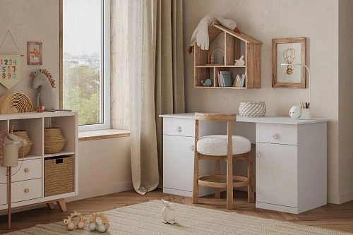 Письменный стол Скарабей-6 Белый - фото 1