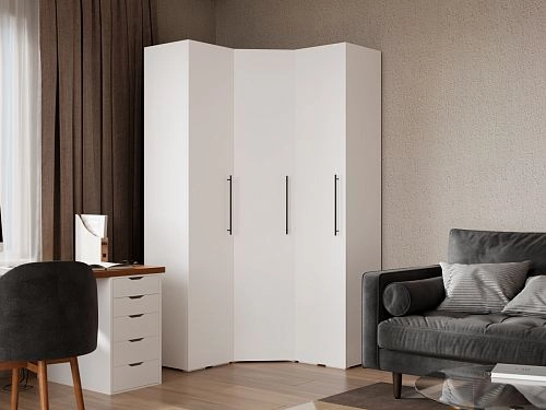 Шкаф угловой Калифорния-Стиль-10 Белый - фото 1