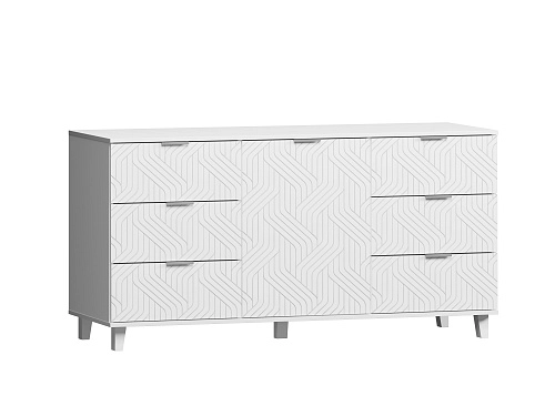 Комод Марвин 33 фрезеровка 3 Белый - фото 2