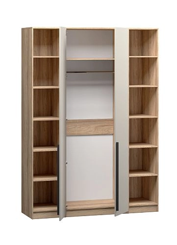 Шкаф распашной Хейсон-24 Кашемир Блэквуд Ячменный - фото 4