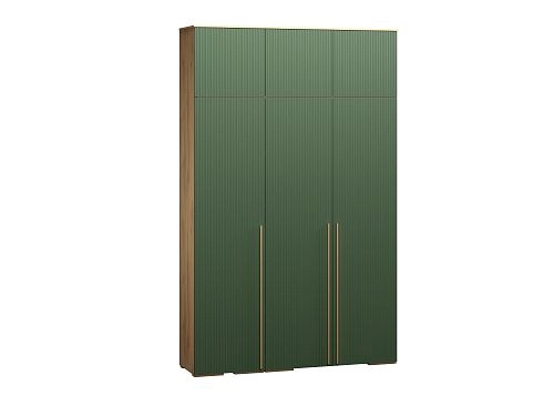 Шкаф распашной Лоренсе-3 с антресолью Шарли Green - фото 3