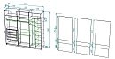 Шкаф-купе 3-дверный (349ВЕЗ-1)
