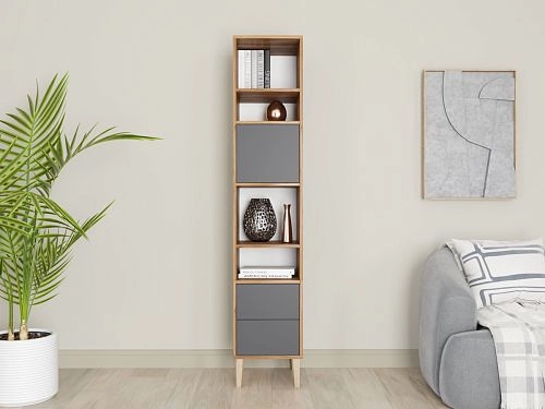 Стеллаж Скарлет-1 Графит - фото 1