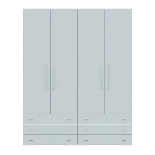 Шкаф распашной Калифорния-Стиль-9 Сумеречный Голубой - фото 3