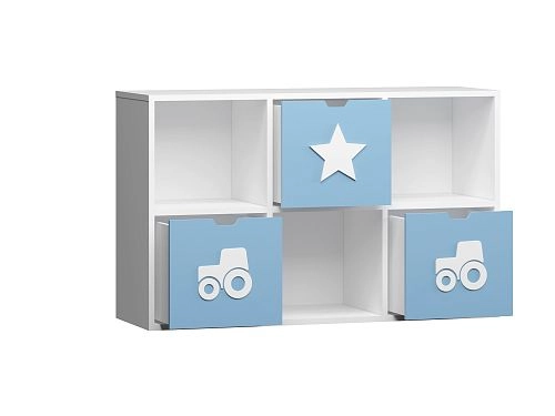 Стеллаж KIDS 14 Пастельно-Синий - фото 3