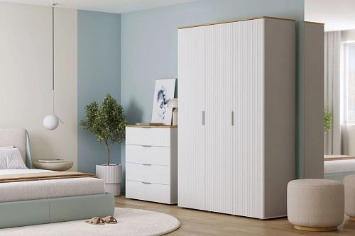 Спальня Салерно-3 Белый - фото 1