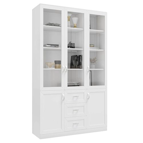 Шкаф Библиотека Библиограф 3.6 Квадро Белый - фото 3