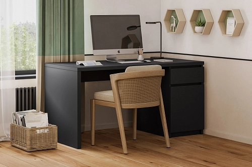 Письменный стол Стефани Мальм Черный - фото 1