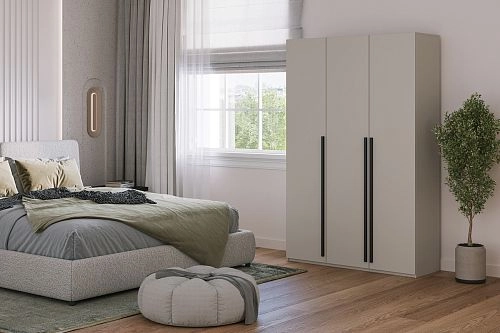 Шкаф распашной Микос МДФ-3 Кашемир - фото 1