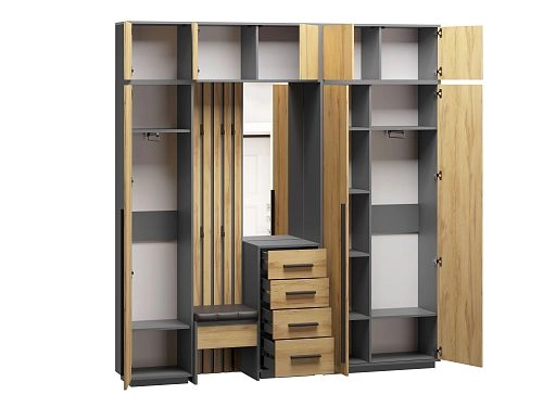 Прихожая Неаполь-4 Графит - фото 2