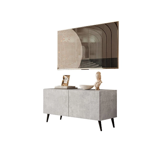 ТВ тумба Виго-2 на ножках Ателье Светлое - фото 2