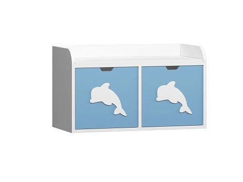 Стеллаж KIDS 9 Пастельно-Синий - фото 3