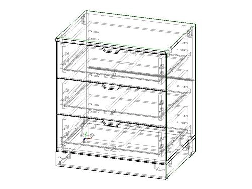 Комод Генри-2 МДФ Черный - фото 3