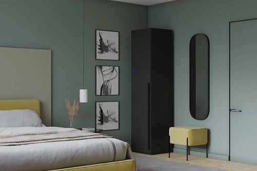 Шкаф распашной Лорена Пакс-1 Черный - фото 1