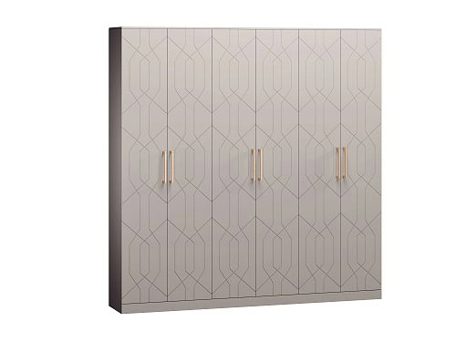 Шкаф распашной Дольче-6 МДФ Мокко - фото 3