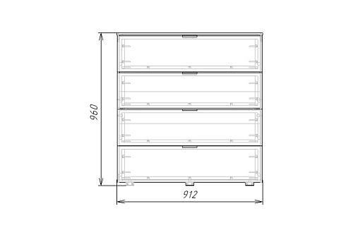 Комод Салерно NEW 4 Белый - фото 4