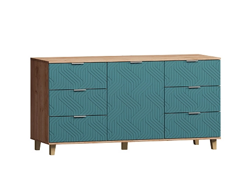 Комод Марвин 33 фрезеровка 3 Аквамарин - фото 2