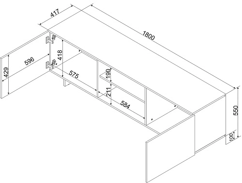 ТВ тумба Алма-1 - фото 4